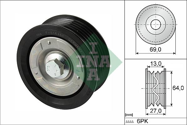 INA 532 0477 10 - Направляющий ролик, поликлиновый ремень parts5.com