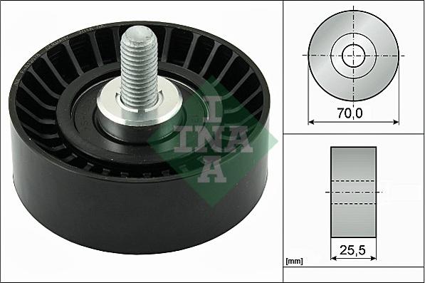 INA 532 0545 10 - Направляющий ролик, поликлиновый ремень parts5.com