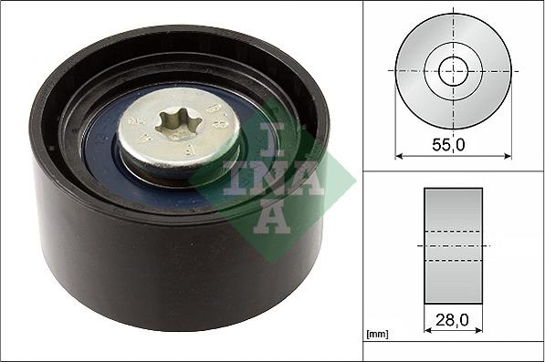 INA 532 0556 10 - Направляющий ролик, поликлиновый ремень parts5.com