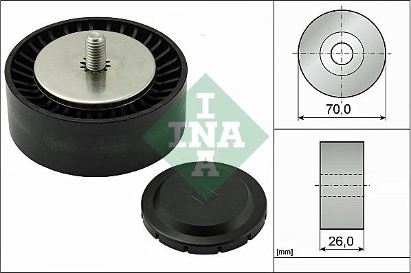 INA 532 0553 10 - Направляющий ролик, поликлиновый ремень parts5.com