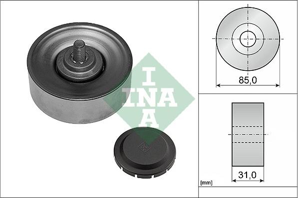 INA 532 0569 10 - Направляющий ролик, поликлиновый ремень parts5.com