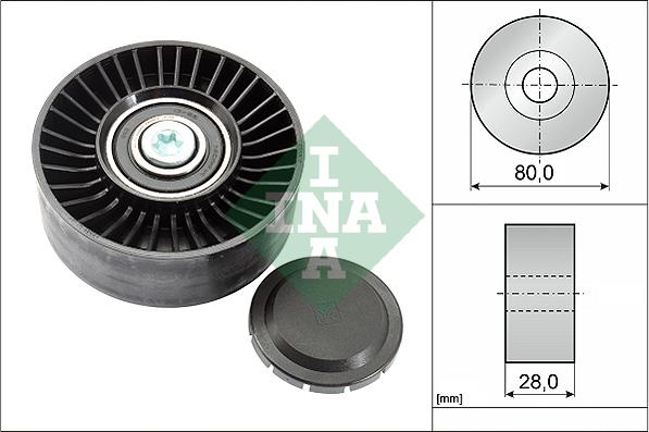 INA 532 0515 10 - Направляющий ролик, поликлиновый ремень parts5.com