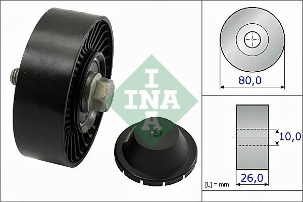 INA 532 0512 10 - Направляющий ролик, поликлиновый ремень parts5.com