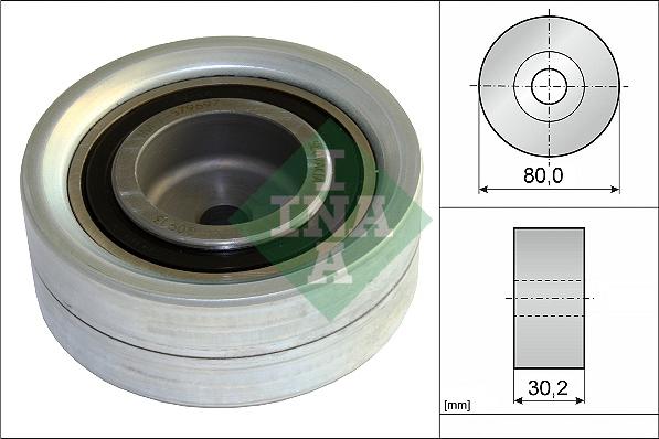 INA 532 0582 10 - Deflection / Guide Pulley, timing belt parts5.com