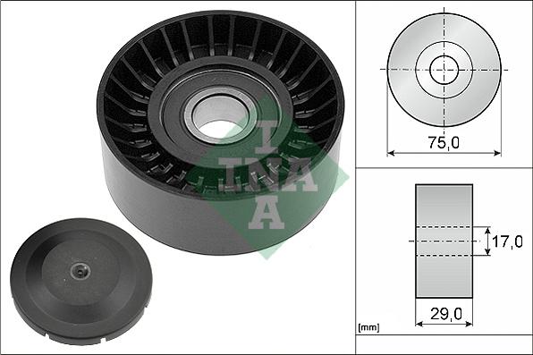 INA 532 0536 10 - Направляющий ролик, поликлиновый ремень parts5.com