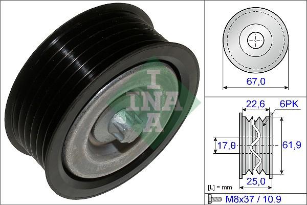 INA 532 0526 10 - Направляющий ролик, поликлиновый ремень parts5.com