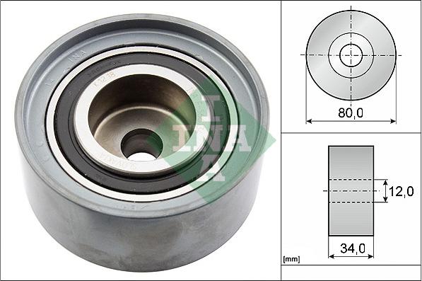 INA 532 0527 10 - Deflection / Guide Pulley, timing belt parts5.com