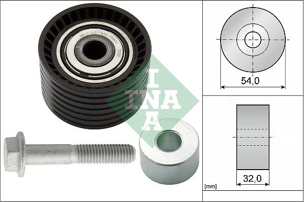 INA 532 0654 10 - Deflection / Guide Pulley, timing belt parts5.com