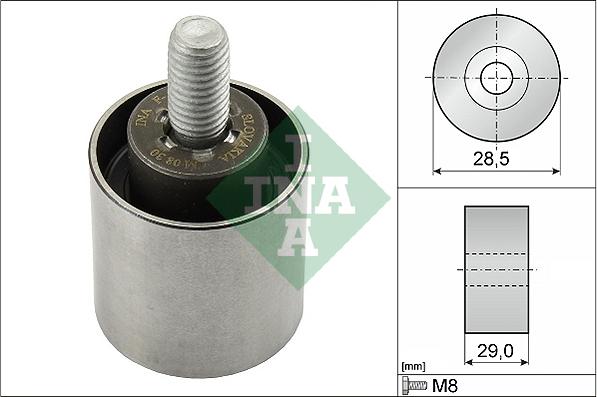 INA 532 0661 10 - Deflection / Guide Pulley, timing belt parts5.com