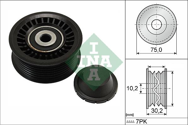 INA 532 0668 10 - Направляющий ролик, поликлиновый ремень parts5.com