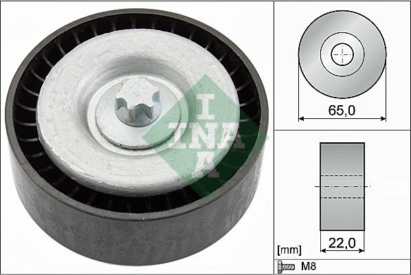 INA 532 0667 10 - Направляющий ролик, поликлиновый ремень parts5.com