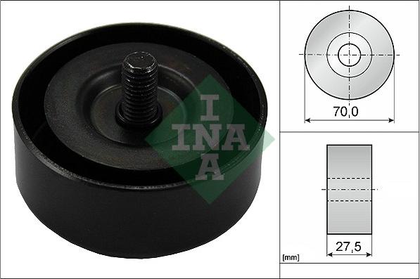 INA 532 0606 10 - Polea inversión / guía, correa poli V parts5.com