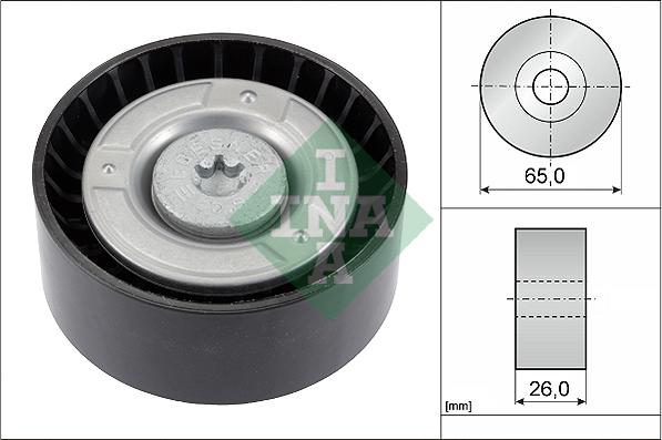 INA 532 0608 10 - Направляющий ролик, поликлиновый ремень parts5.com