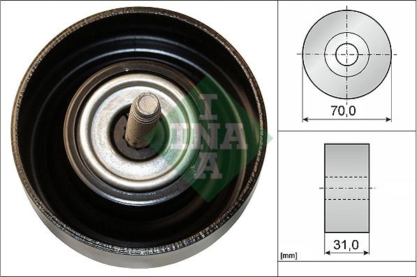 INA 532 0614 10 - Направляющий ролик, поликлиновый ремень parts5.com