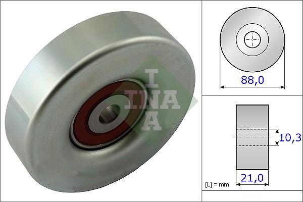 INA 532 0618 10 - Направляющий ролик, поликлиновый ремень parts5.com