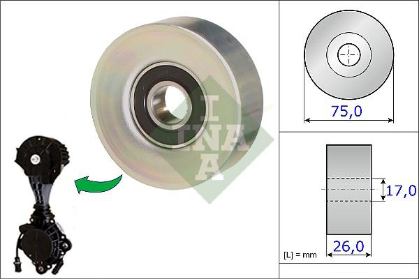 INA 532 0676 10 - Направляющий ролик, поликлиновый ремень parts5.com