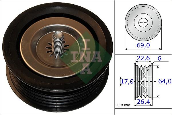 INA 532 0671 10 - Направляющий ролик, поликлиновый ремень parts5.com