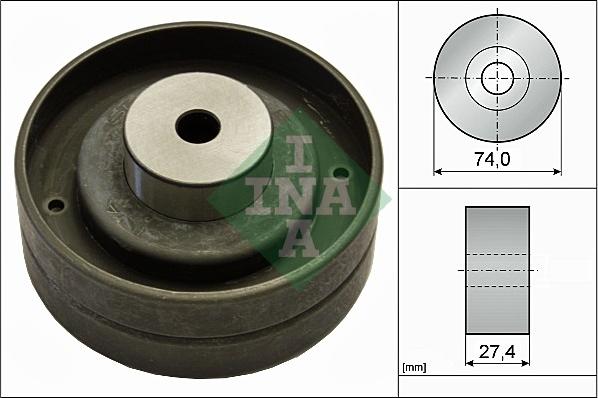 INA 532 0051 10 - Deflection / Guide Pulley, timing belt parts5.com