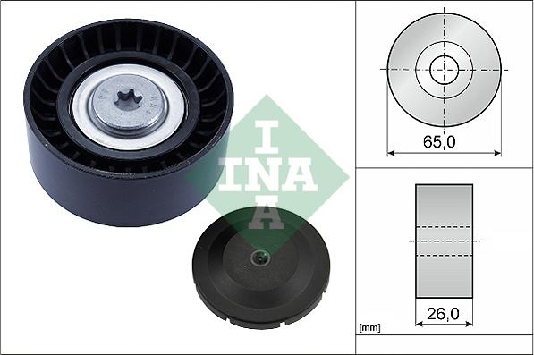 INA 532 0804 10 - Polea inversión / guía, correa poli V parts5.com