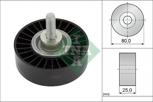 INA 532 0887 10 - Направляющий ролик, поликлиновый ремень parts5.com