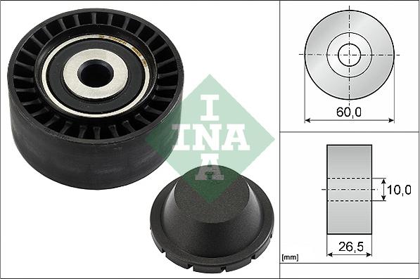 INA 532 0331 10 - Направляющий ролик, поликлиновый ремень parts5.com