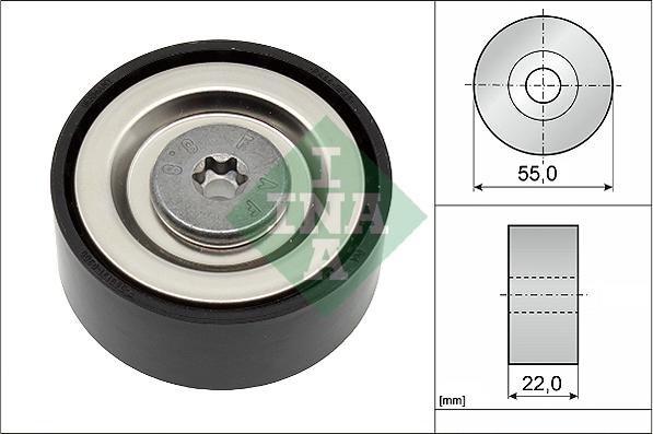 INA 532 0720 10 - Направляющий ролик, поликлиновый ремень parts5.com