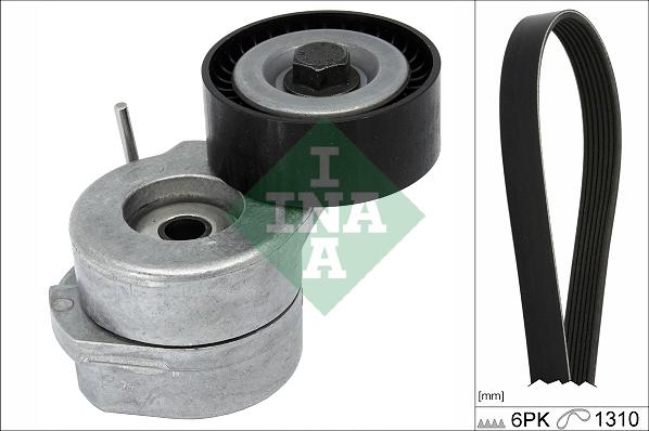 INA 529 0455 10 - V-Ribbed Belt Set parts5.com