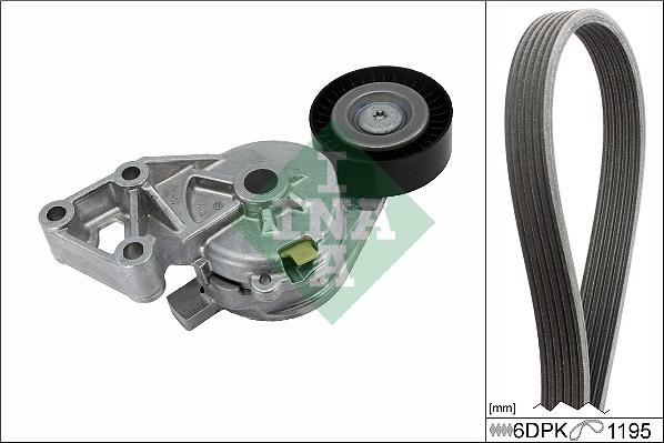 INA 529 0465 10 - V-Ribbed Belt Set parts5.com