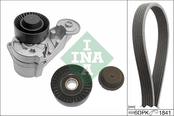 INA 529 0480 10 - Поликлиновый ременный комплект parts5.com