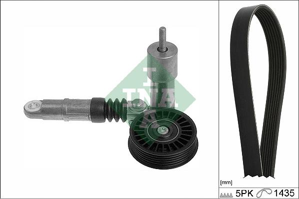 INA 529 0425 10 - Поликлиновый ременный комплект parts5.com