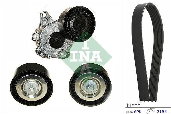 INA 529 0479 10 - V-Ribbed Belt Set parts5.com