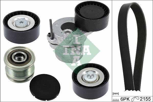 INA 529 0479 20 - V-Ribbed Belt Set parts5.com