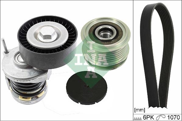 INA 529 0475 20 - V-Ribbed Belt Set parts5.com