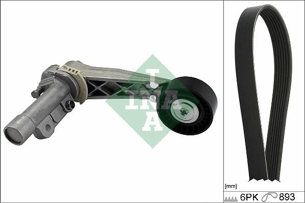 INA 529 0503 10 - Поликлиновый ременный комплект parts5.com