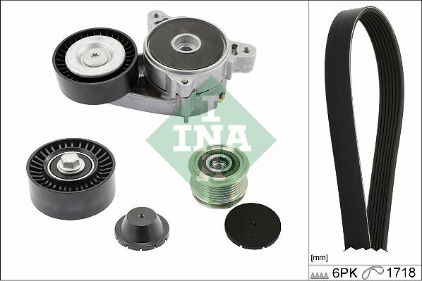 INA 529 0515 20 - V-Ribbed Belt Set parts5.com