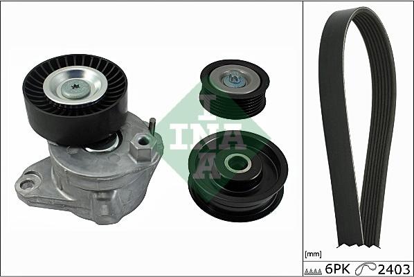 INA 529 0034 10 - Поликлиновый ременный комплект parts5.com