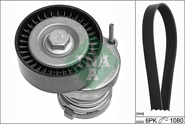 INA 529 0103 10 - Поликлиновый ременный комплект parts5.com