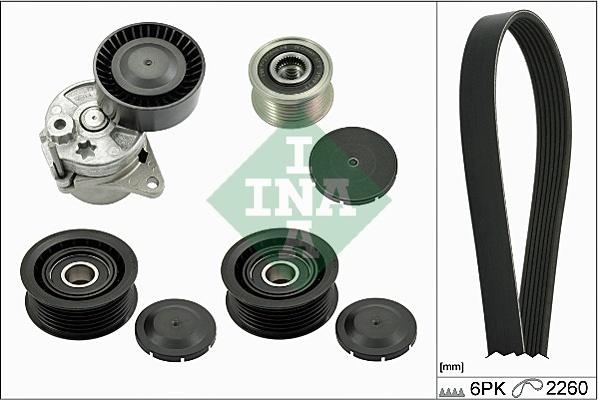 INA 529 0115 20 - V-Ribbed Belt Set parts5.com