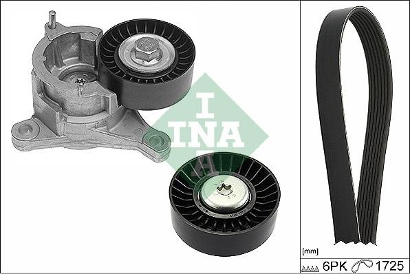 INA 529 0183 10 - V-Ribbed Belt Set parts5.com