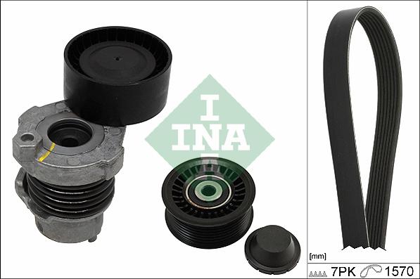INA 529 0187 10 - Поликлиновый ременный комплект parts5.com