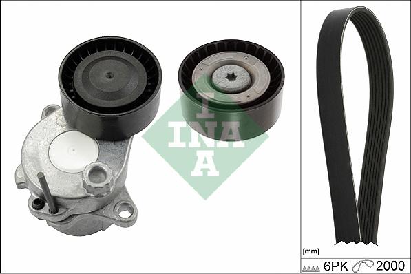 INA 529 0343 10 - V-Ribbed Belt Set parts5.com