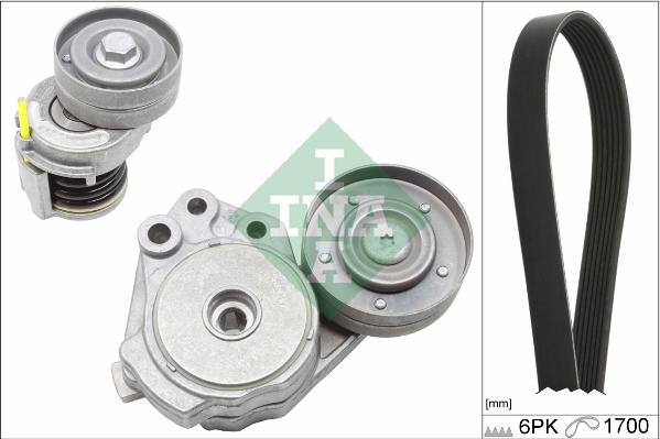 INA 529 0342 10 - V-Ribbed Belt Set parts5.com