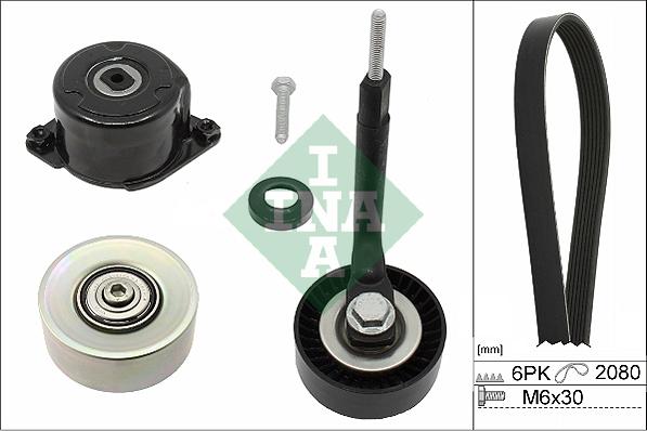 INA 529 0314 10 - V-Ribbed Belt Set parts5.com