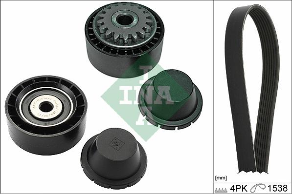 INA 529 0280 10 - V-Ribbed Belt Set parts5.com