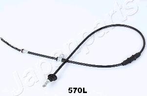 Japanparts BC-570L - Тросик, cтояночный тормоз parts5.com