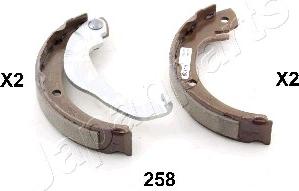 Japanparts GF-258AF - Brake Shoe Set, parking brake parts5.com