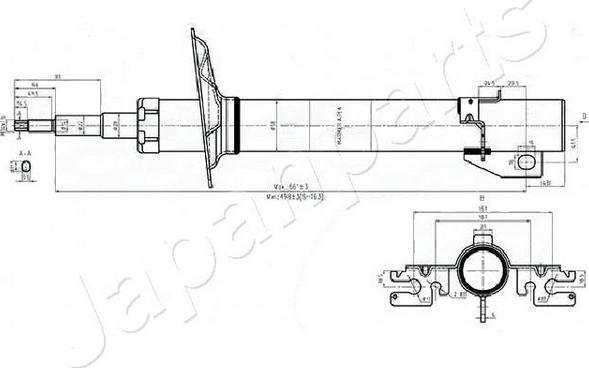 Japanparts MM-00552 - Амортизатор parts5.com