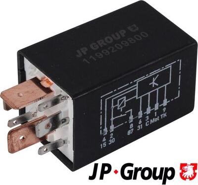 JP Group 1199209800 - Реле, топливный насос parts5.com