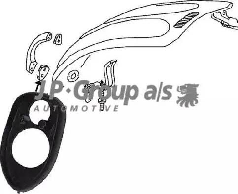 JP Group 8187350406 - Прокладка, задняя дверь багажника / помещения для груза parts5.com