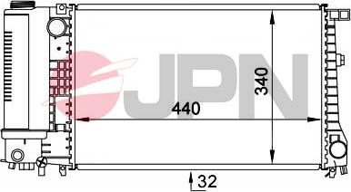 JPN 60C9007-JPN - Радиатор, охлаждение двигателя parts5.com